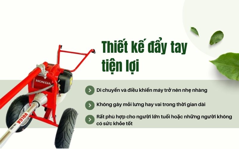 Thiết kế đẩy tay tiện lợi