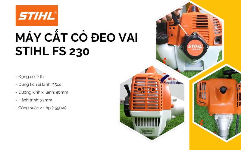 Máy cắt cỏ đeo vai Stihl FS230 giá tốt