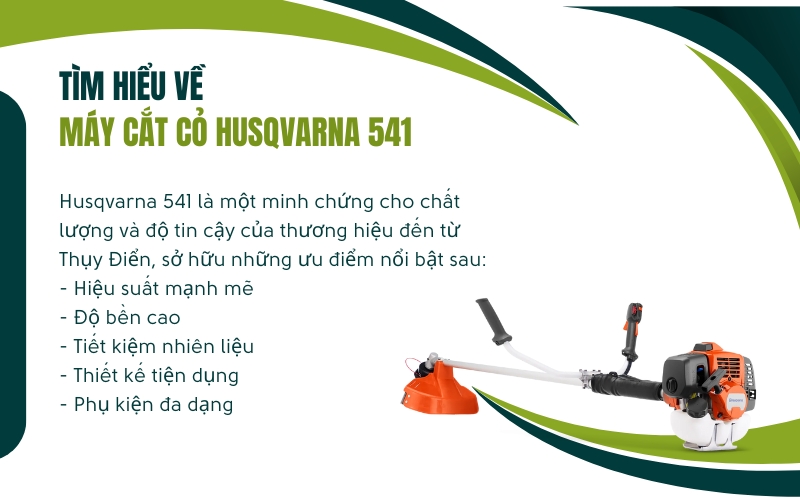 Tìm hiểu về máy cắt cỏ Husqvarna 541
