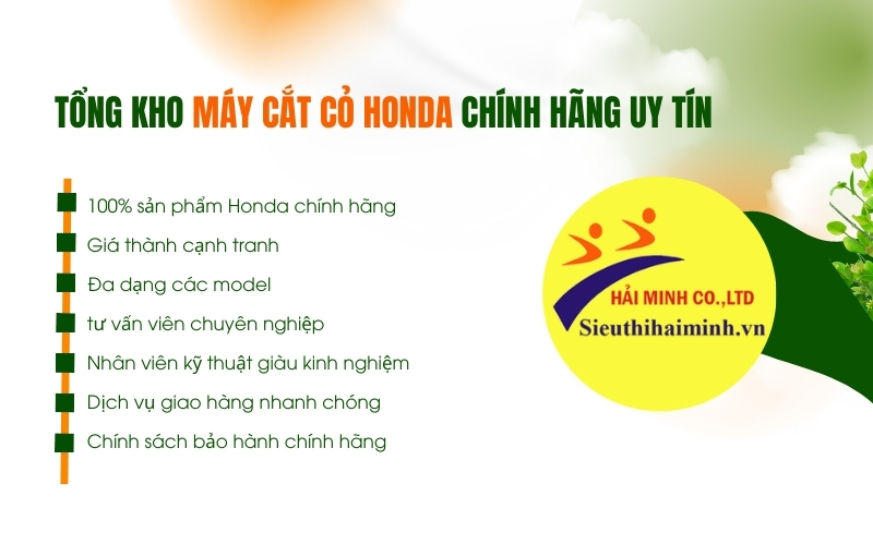Tổng kho máy cắt cỏ Honda chính hãng uy tín