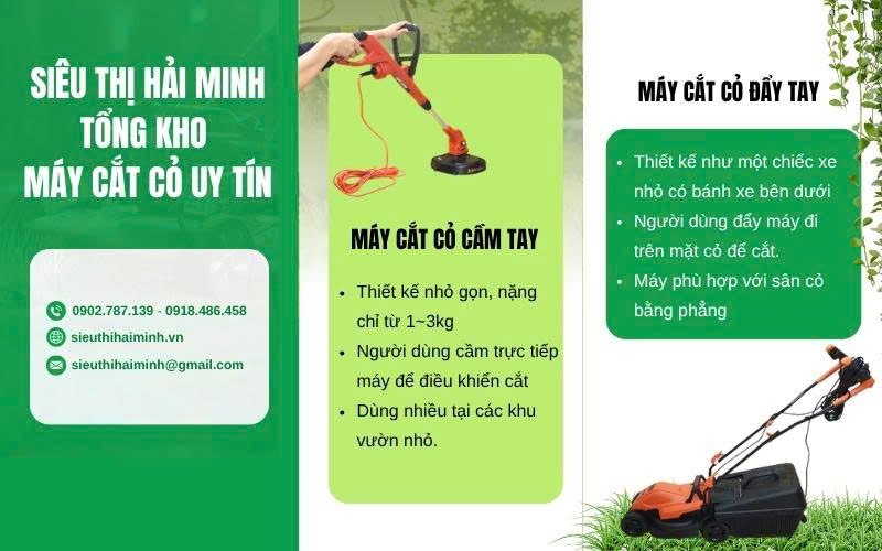 Tổng kho máy cắt cỏ chạy điện uy tín toàn quốc