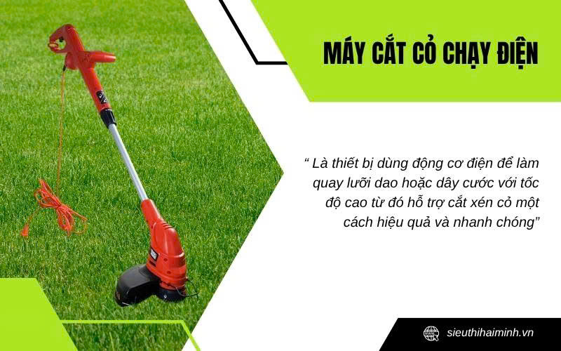 Tổng quan về máy cắt cỏ chạy điện