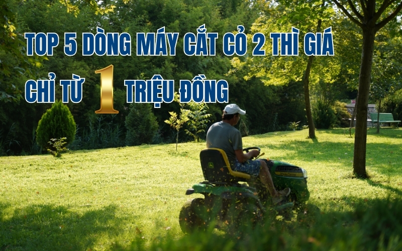 Top 5 dòng máy cắt cỏ 2 thì giá chỉ từ 1 triệu đồng