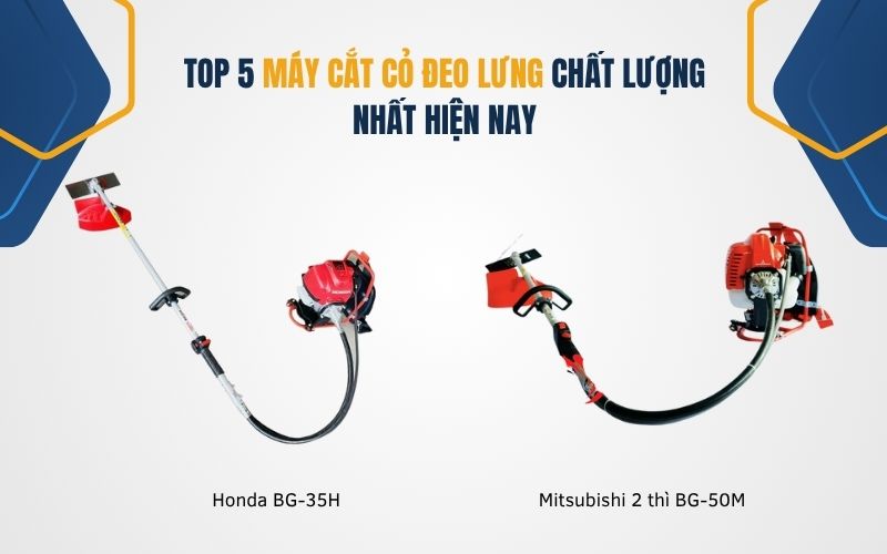 Top 5 máy cắt cỏ đeo lưng chất lượng hiện nay
