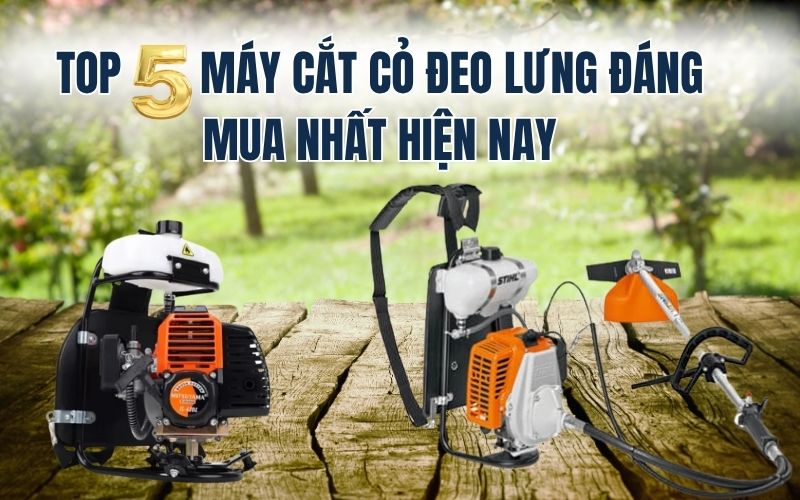Top 5 máy cắt cỏ đeo lưng đáng mua nhất hiện nay