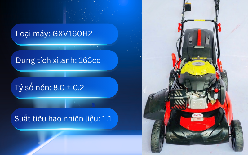 Xe cắt cỏ đẩy tay Amita AM-552 ( đỏ)