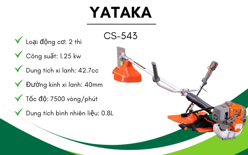 Máy cắt cỏ Yataka CS-543 giá tốt