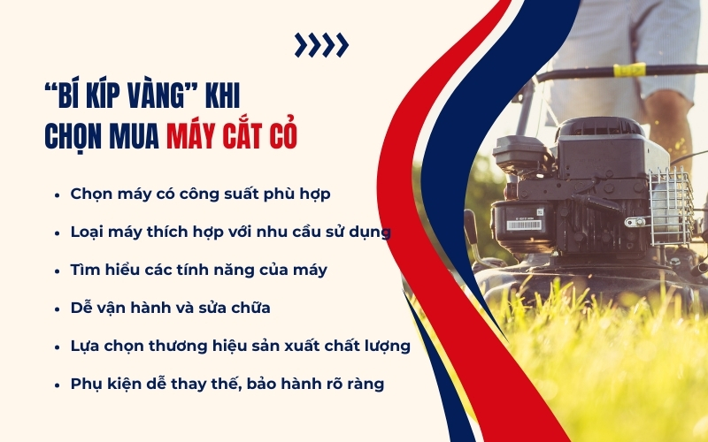 “Bí kíp vàng” khi chọn mua máy cắt cỏ