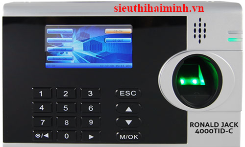 Máy chấm công vân tay + thẻ cảm ứng Ronald Jack 4000 TID-C 