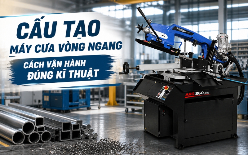 Cấu Tạo Máy Cưa Vòng Ngang Cách Vận Hành Đúng Kĩ Thuật