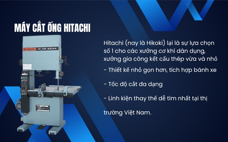 Máy cắt ống Hitachi
