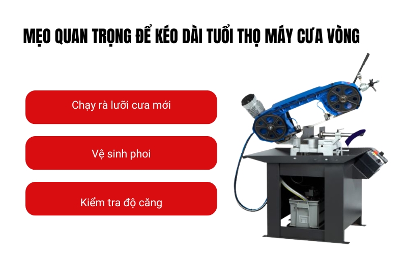 Mẹo quan trọng để kéo dài tuổi thọ máy cưa vòng