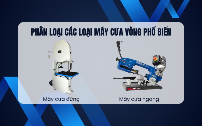 Phân loại các loại máy cưa vòng phổ biến