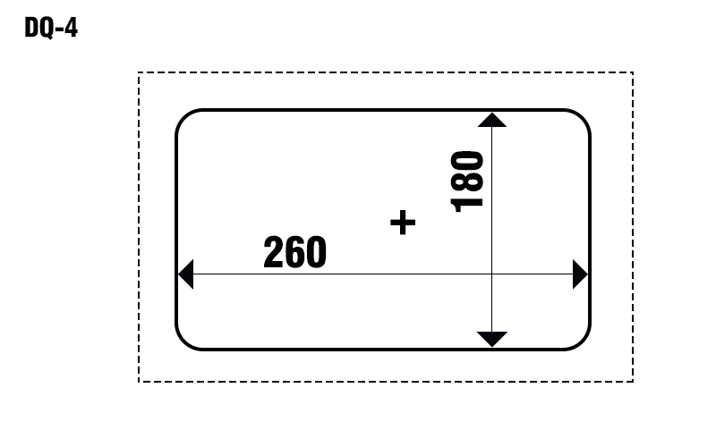 Kích thước khay máy dán miệng khay Yamafuji DQ-4