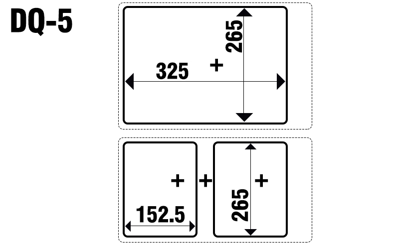 Kích thước khay máy dán miệng khay Yamafuji DQ-5