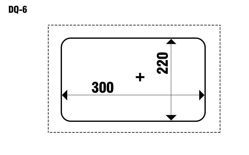 Kích thước khay máy dán miệng khay Yamafuji DQ-6