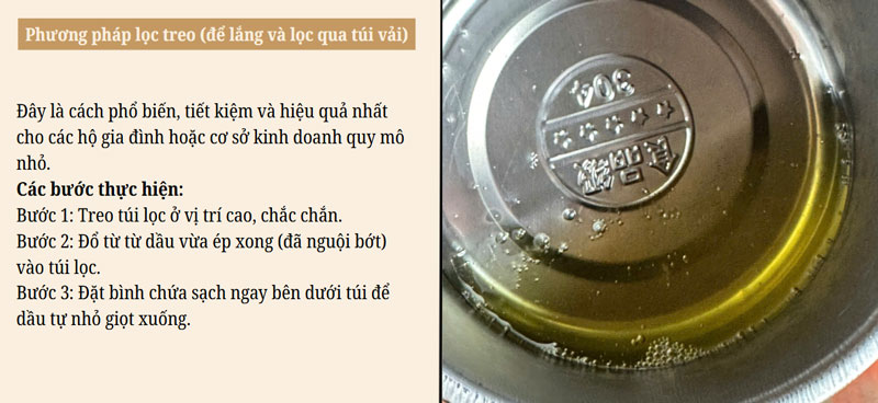 Phương pháp lọc dầu đơn giản có thể bạn chưa biết?