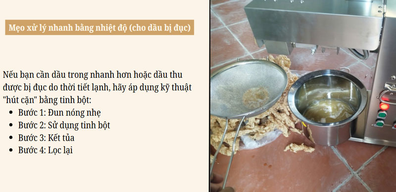 Phương pháp lọc dầu đơn giản có thể bạn chưa biết?