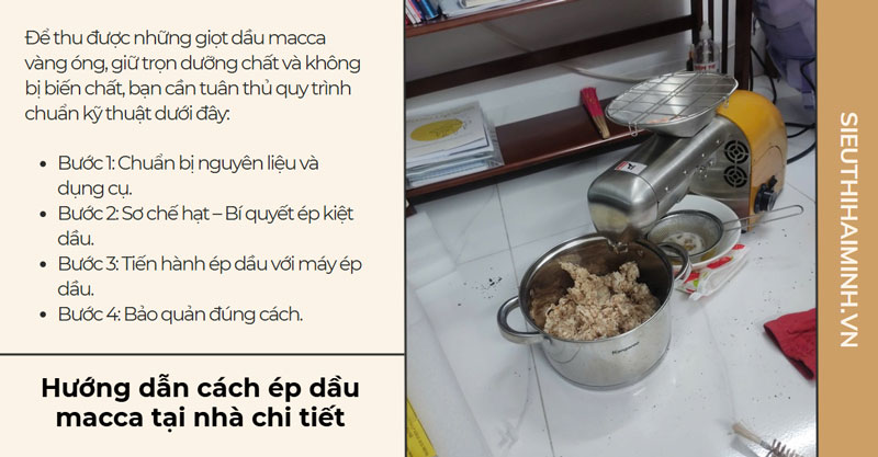 Dầu macca có tốt không? hướng dẫn cách ép chi tiết