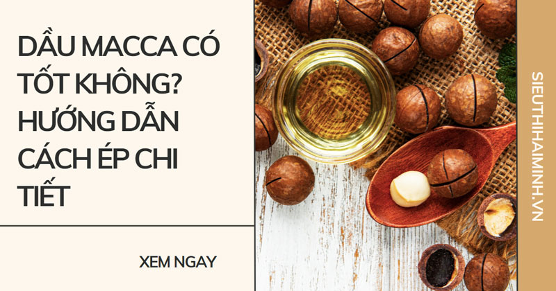 Dầu macca có tốt không? hướng dẫn cách ép chi tiết