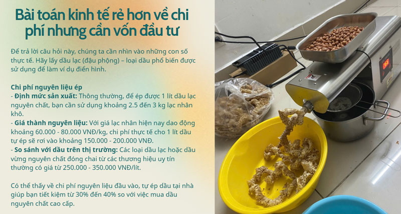 Bài toán kinh tế rẻ hơn về chi phí nhưng cần vốn đầu tư