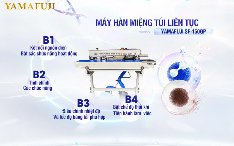 Hướng dẫn sử dụng máy hàn miệng túi liên tục SF-150GP