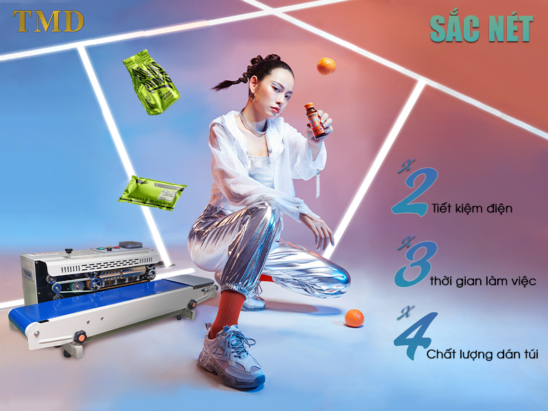 Khả năng hàn nhanh và liên tục Máy hàn miệng túi tự động TMD FR-900