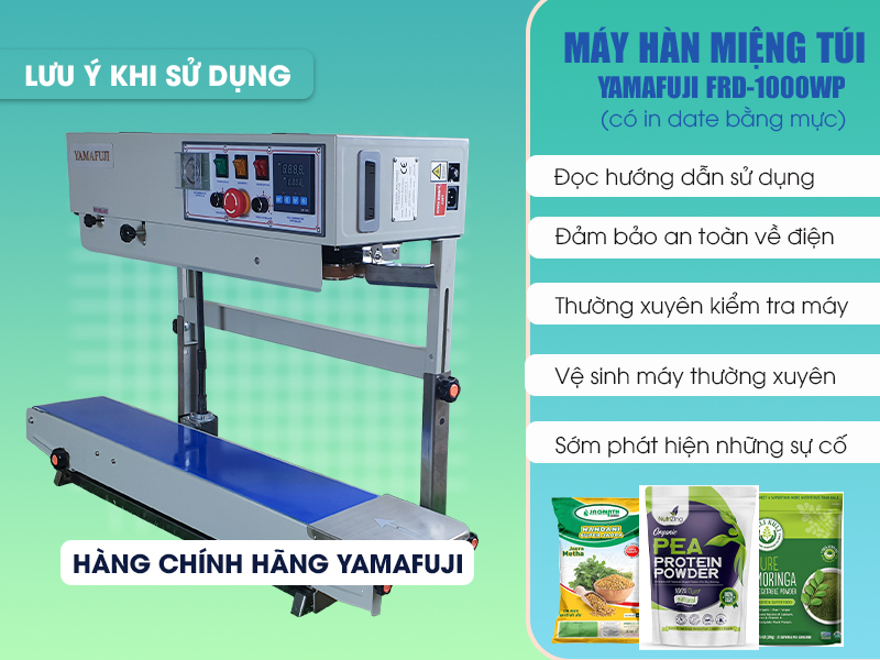 Lưu ý khi sử dụng máy hàn miệng túi nói chung 1000Wp