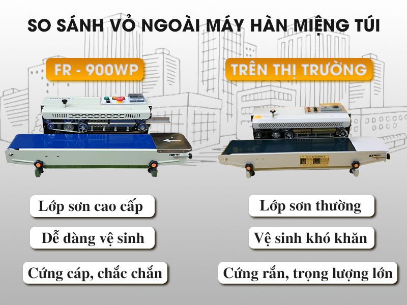 Sự khác biệt của máy hàn túi Yamafuji với máy hàn túi thông thường