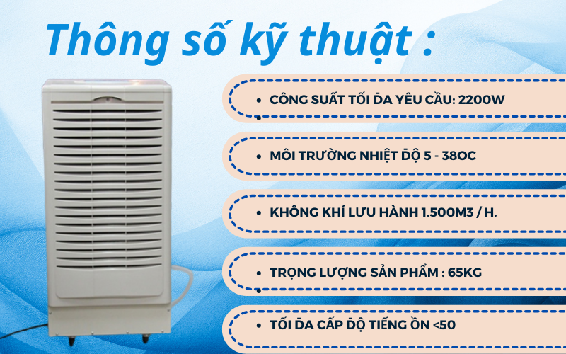 Máy hút ẩm Fujie HM-1500D 