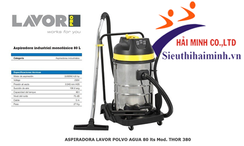 Máy hút bụi Lavor THOR 380