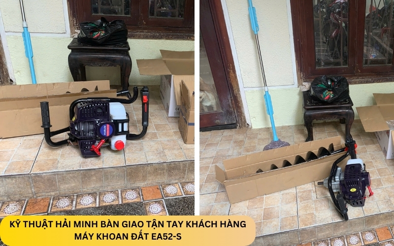 Kỹ thuật Hải Minh bàn giao Máy khoan đất EA52-S