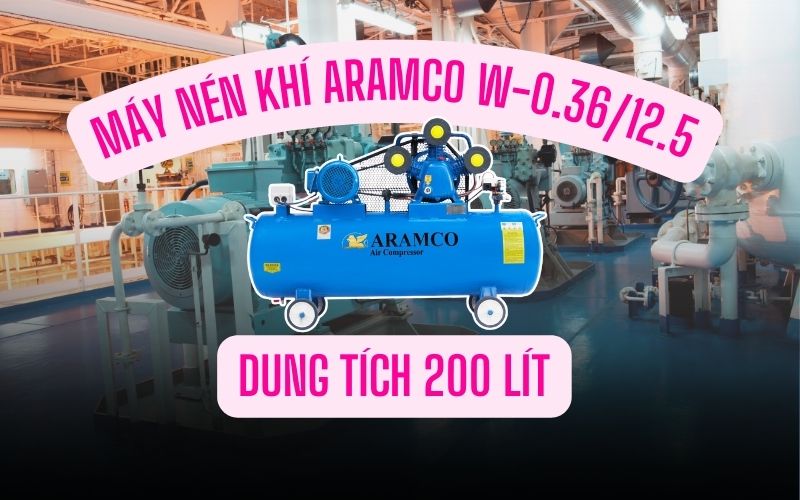 Máy nén khí Aramco W-0.36/12.5-200L-220V