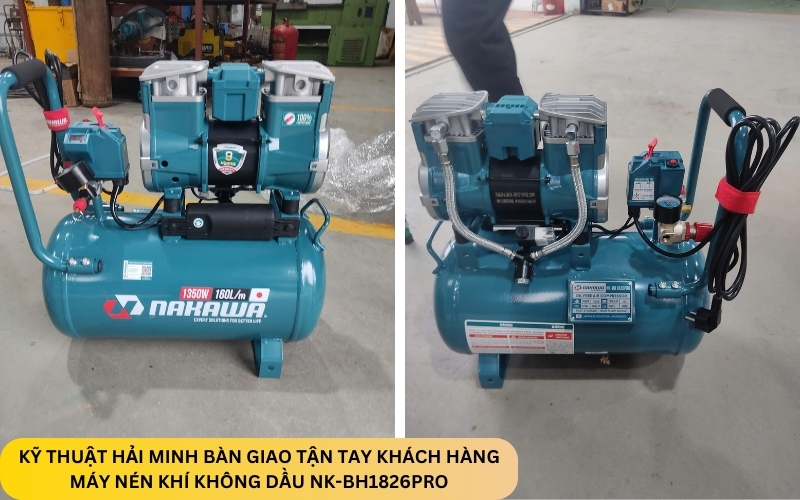 Máy nén khí không dầu NK-BH1826PRO