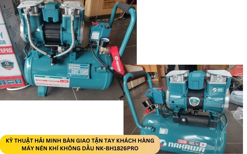 Máy nén khí không dầu NK-BH1826PRO