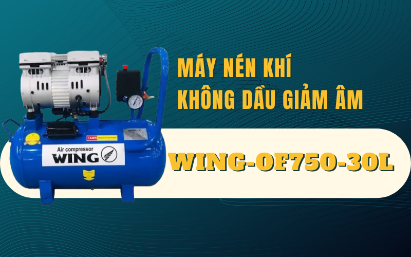 Máy nén khí không dầu giảm âm WING-OF750-30L