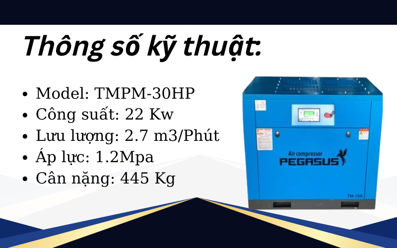 Máy nén khí trục vít TMPM-30HP