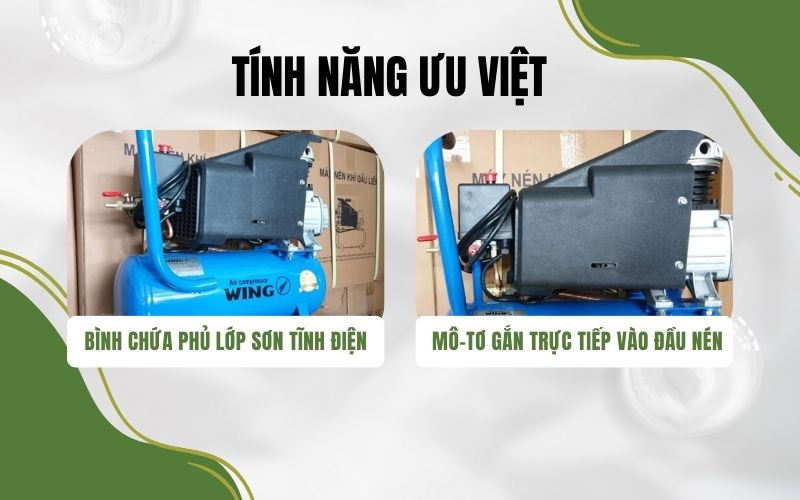 Một vài tính năng đặc biệt của Wing TW-0.2/8 - 50L