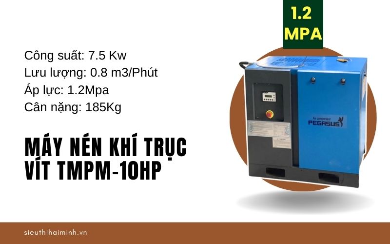 Tổng quan về máy nén khí trục vít TMPM-10HP (1.2 mpa)