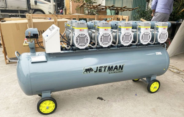 Máy nén khí không dầu Jetman NKF-1600*5T200 (lên hơi nhanh)