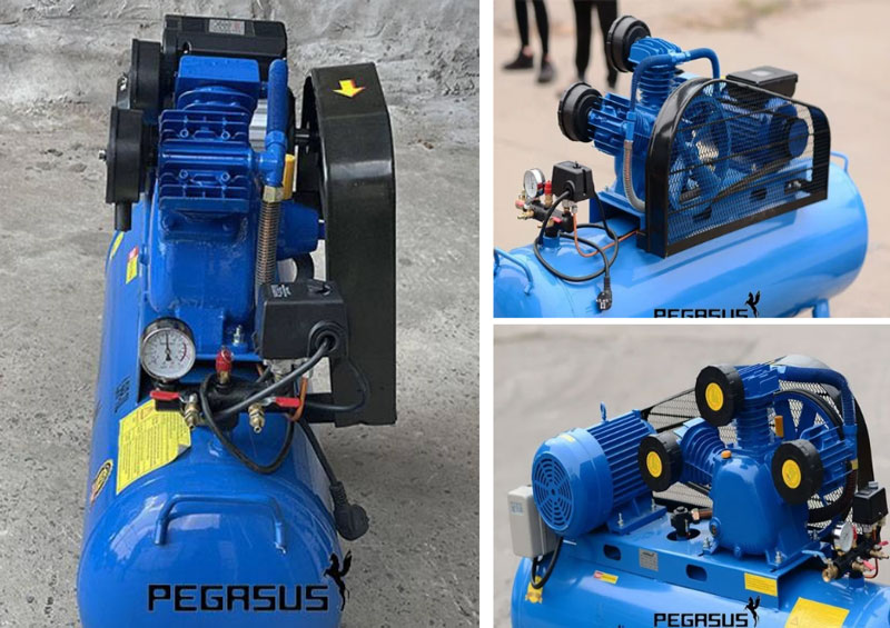 Máy nén khí dây đai Pegasus TM-W-0.36/12.5-120L (220V)