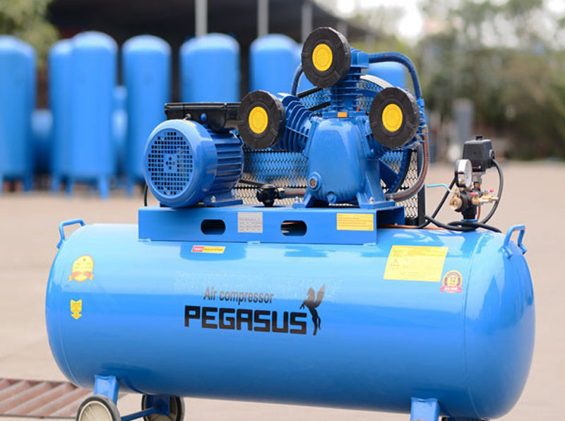 Máy nén khí dây đai Pegasus TM-W-0.9/8-330L