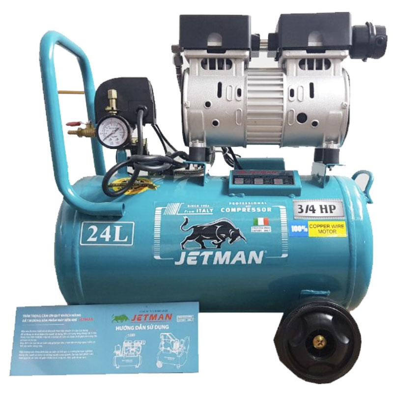 Máy nén khí không dầu Jetman JM-580 (rơle điện tử)