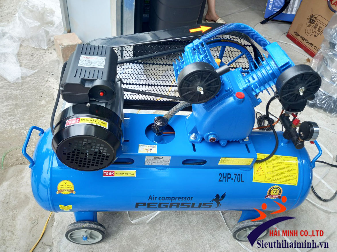 Máy nén khí Pegasus 70L nhỏ gọn