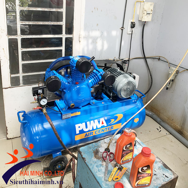 Máy nén khí Puma PK50160-5hp được giao về cho khách hàng