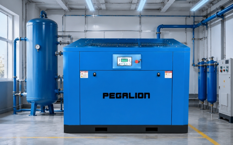 Máy nén khí trục vít PEGALION TMPM-100HP