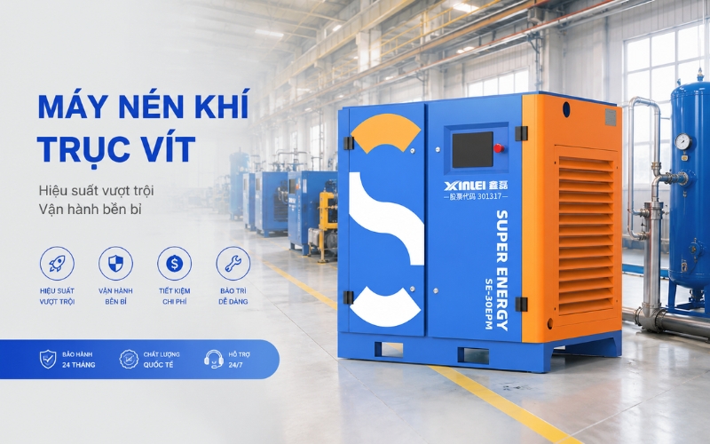 Máy Nén Khí Trục Vít Xinlei SE-60EPM
