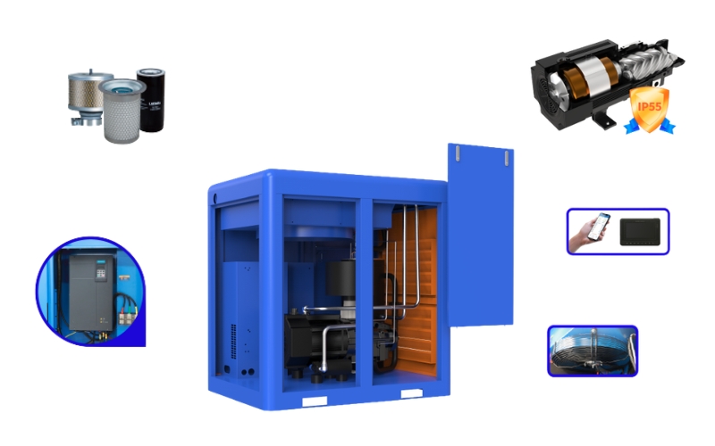 Thông số của máy nén khí trục vít Xinlei SE-15EPM