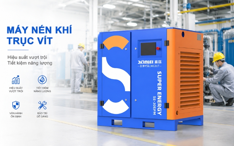 Tính năng nổi bật của máy nén khí trục vít Xinlei SE-120EPM