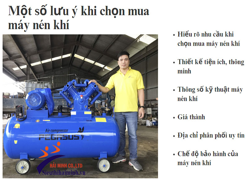 Một số lưu ý khi chọn mua máy nén khí